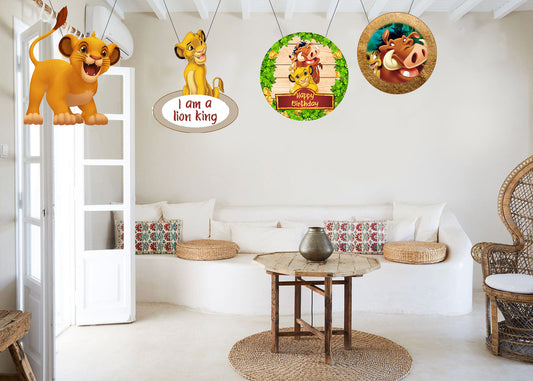The Lion King Theme Birthday Party Hangings