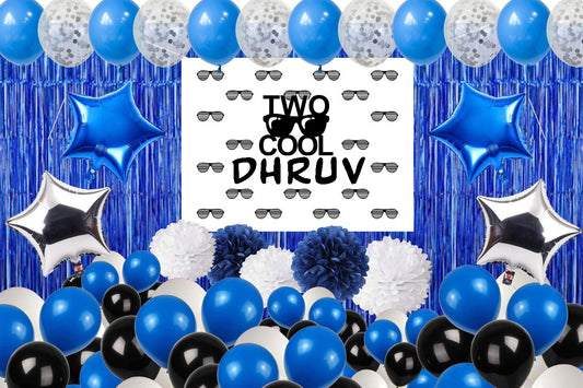 Two Cool Theme Birthday Party Complete Decoration Kit 