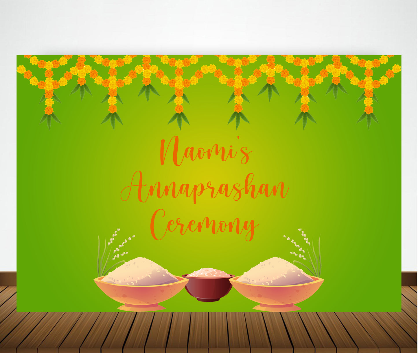 Annaprashan Ceremony Backdrop Banner Decoration