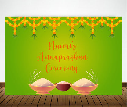 Annaprashan Ceremony Backdrop Banner Decoration