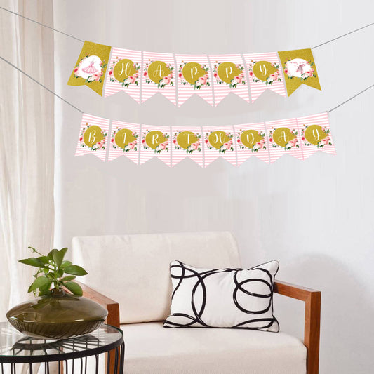 Ballerina Theme Birthday Party Banner for Decoration