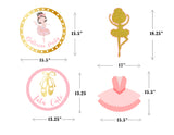 Ballerina Theme Birthday Party Cutouts