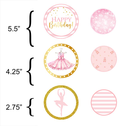 Ballerina Theme Birthday Party Table Confetti for Decoration