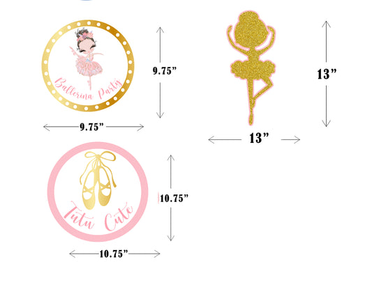 Ballerina Theme Birthday Party Theme Hanging Set for Decoration