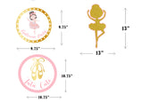 Ballerina Theme Birthday Party Theme Hanging Set for Decoration