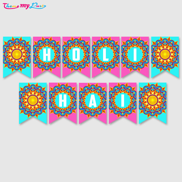 Holi Party Banner Decoration