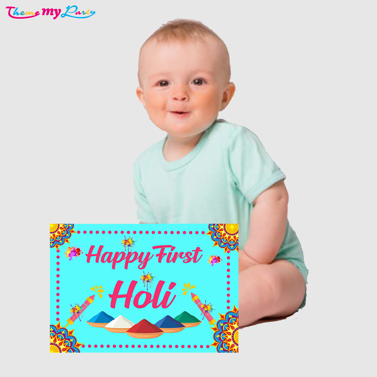 First Holi Banner and Poster Decoration