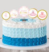 Ballerina Theme Birthday Party Cake Topper / Cake Decoration Kit