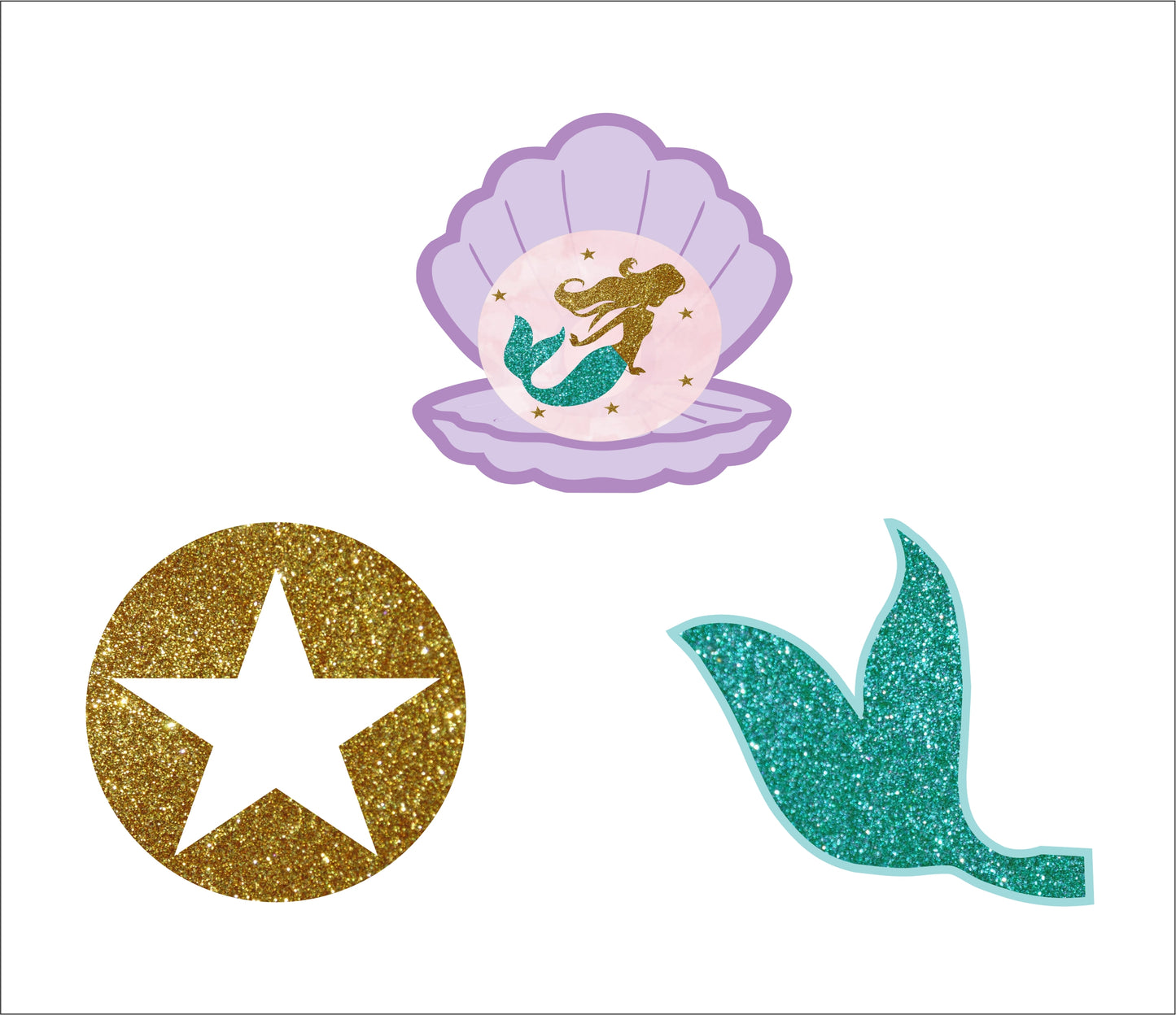 Mermaid Theme Birthday Party Paper Decorative Straws