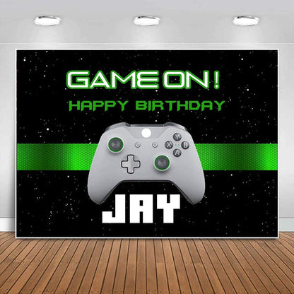 Gaming Theme Birthday Party Backdrop
