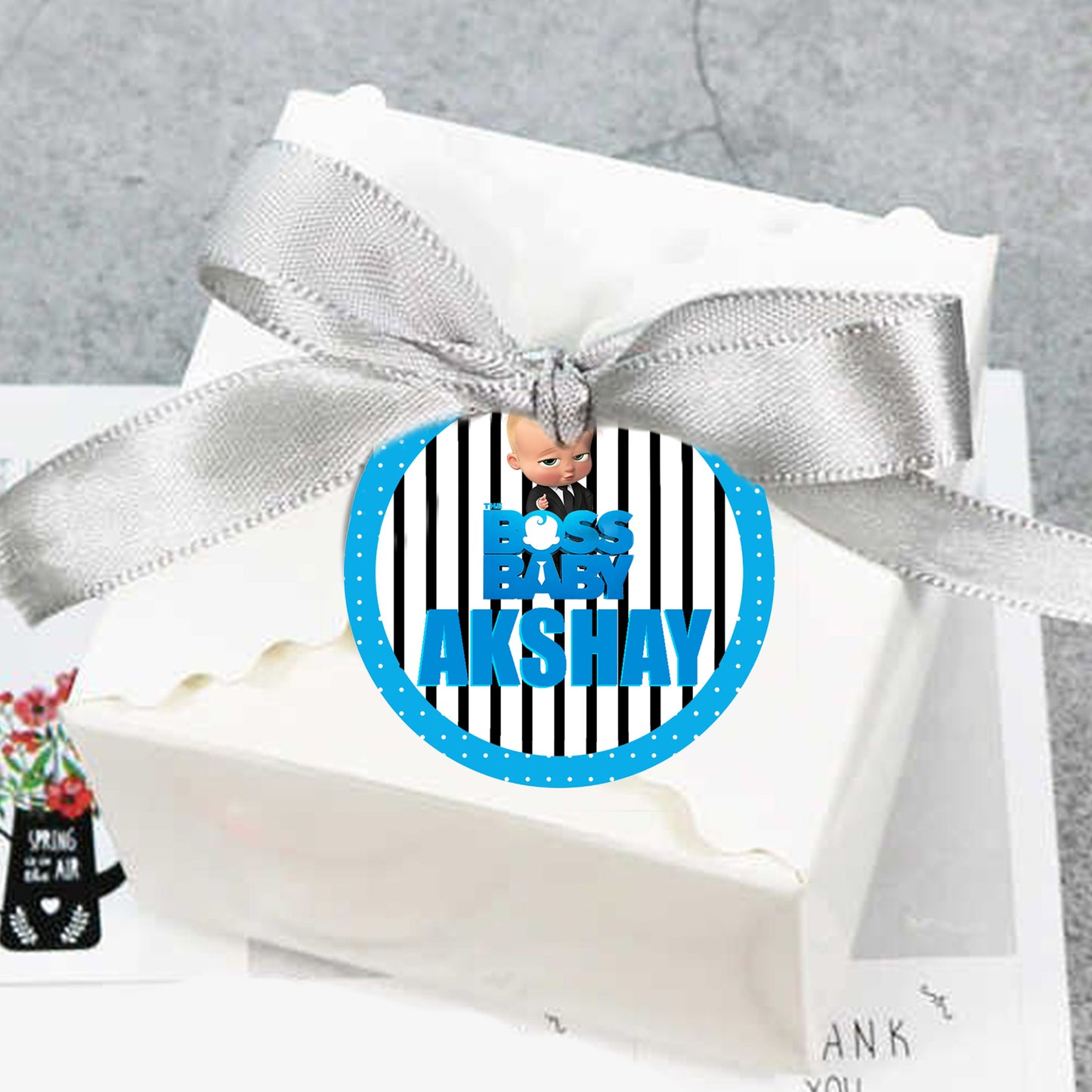 Boss Baby Birthday Party Thank You Gift Tags