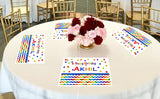 Joyful Theme Birthday Table Mats for Decoration