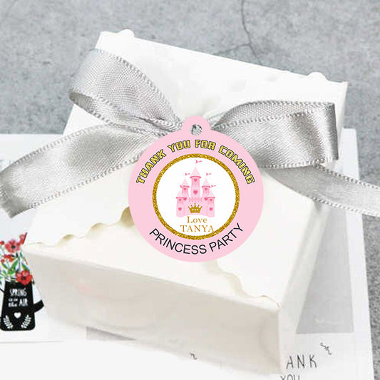 Princess Birthday Party Thank You Gift Tags