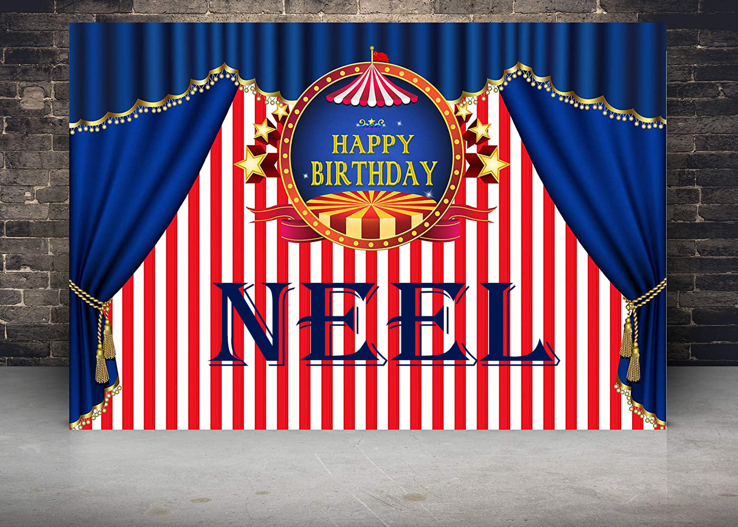 Carnival Theme Birthday Party Backdrop