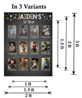My First Year Customized Milestone Board for Kids Birthday Party