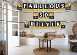 50th Birthday Party Banner for Decoration