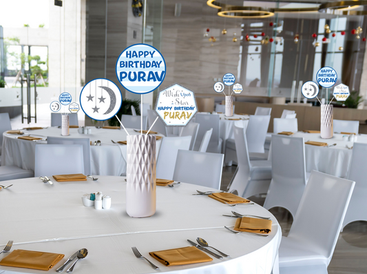 Twinkle Twinkle Little Star theme Birthday Party Table Toppers for Decoration