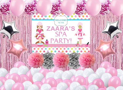 Spa Theme Birthday Party Complete Decoration Kit