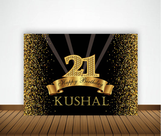 21st Birthday Party Backdrop 
