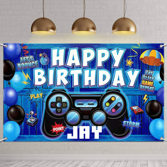 Gaming Theme Birthday Party Backdrop