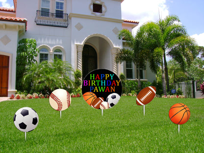 Sports  Theme Birthday Party Cutouts 