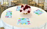 Pool Party Birthday Table Mats for Decoration