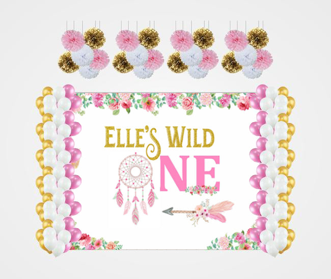 Wild One Birthday Party Decoration Kit