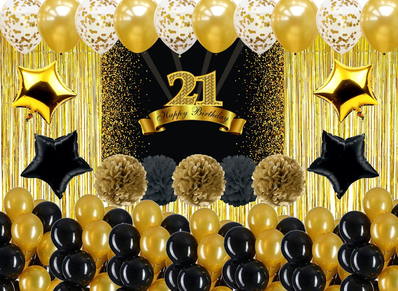 21st Birthday Party Complete Decoration Kit 