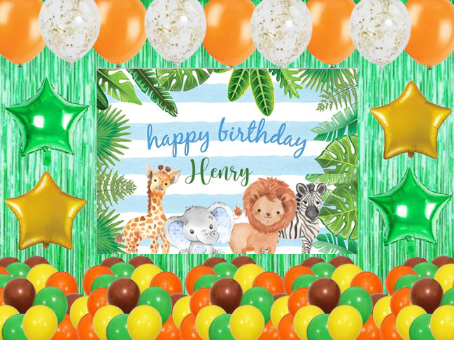 Jungle Theme Birthday Party Complete Party Set