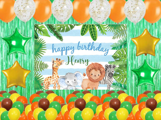 Jungle Theme Birthday Party Complete Party Set