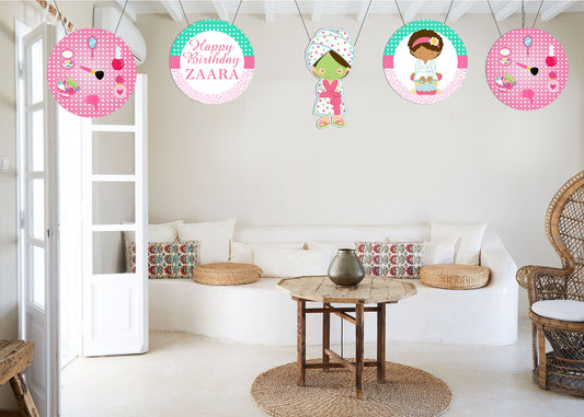 Spa Theme Birthday Party Hanging Set for Decoration