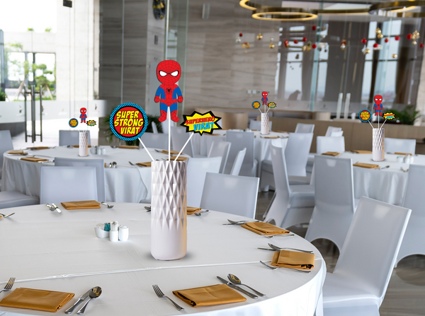 Super Hero theme Birthday Party Table Toppers for Decoration 