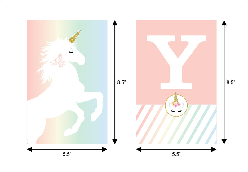 Unicorn Theme Birthday Party Banner for Decoration