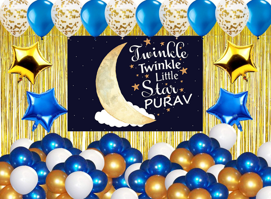 Twinkle Twinkle Theme Birthday Party Complete Party Set for Boys