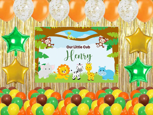 Jungle Theme Birthday Party Complete Party Set