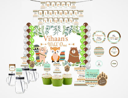 Wild One First Birthday Complete Party Kit
