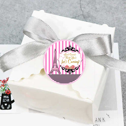 Oh La La Paris Theme Birthday Party Thank You Gift Tags 