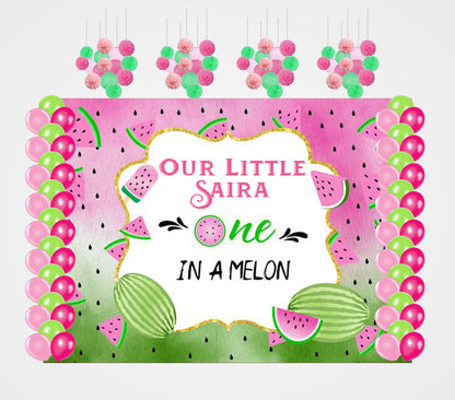 One In A Melon Theme Birthday Party Complete Decoration Kit