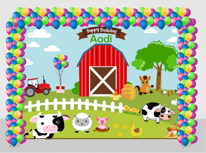 Farm Animal Birthday Party Decoration Kit