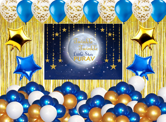 Twinkle Twinkle Theme Birthday Party Complete Party Set for Boys