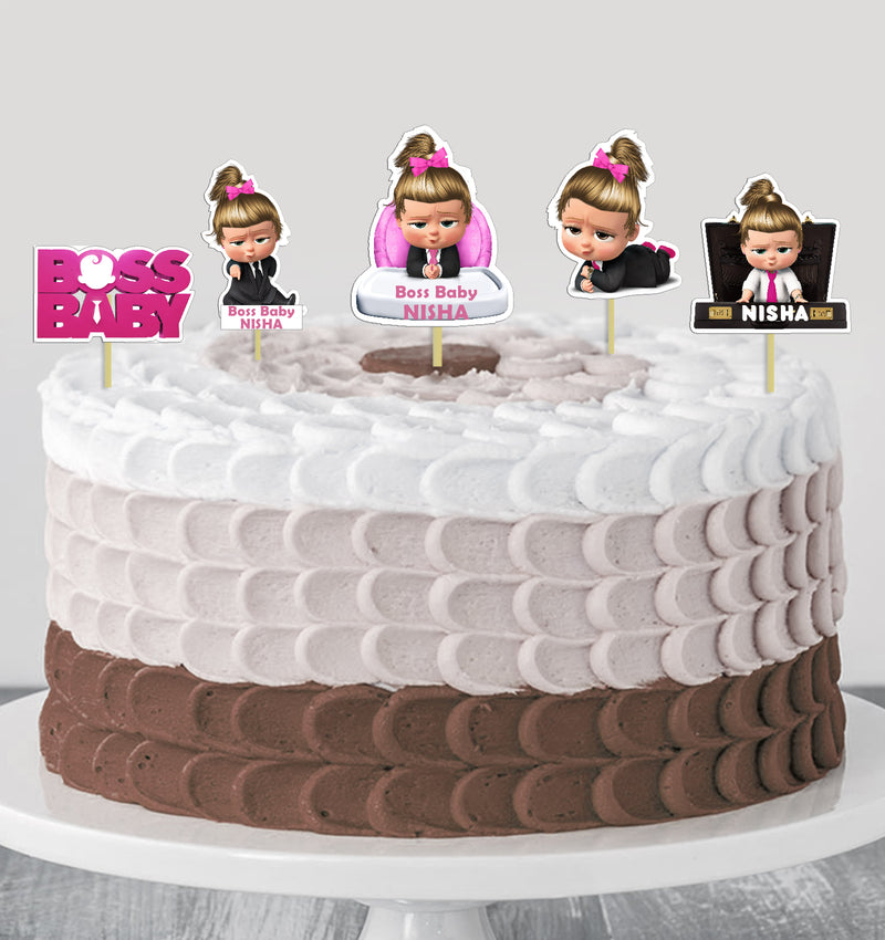 Buy Boss Baby Girl Theme Birthday Party Cake Topper /Cake
