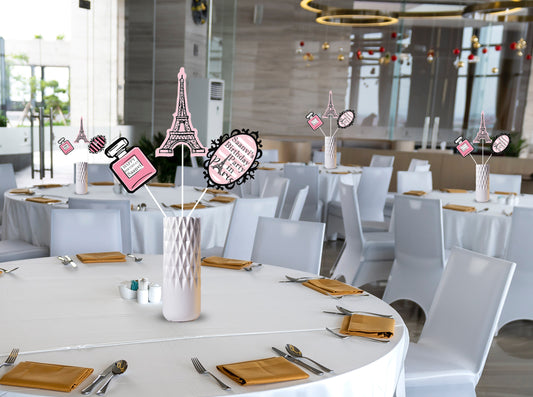 Paris Birthday  Table Top For Birthday Decoration
