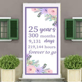 25th Anniversary  Customized Welcome Banner Roll up Standee (with stand)