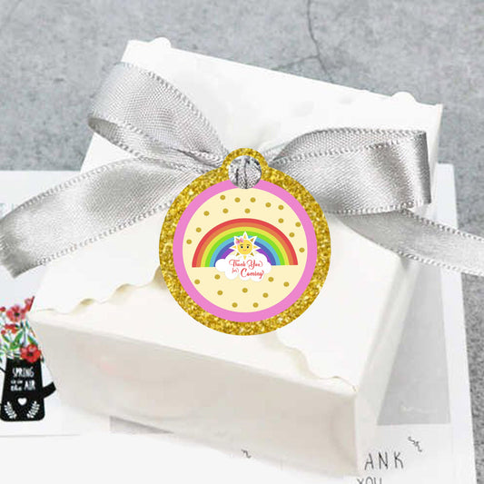 Sunshine Birthday Party Thank You Gift Tags