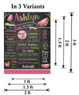 One In A Melon Customized Chalkboard/Milestone Board for Kids Birthday Party