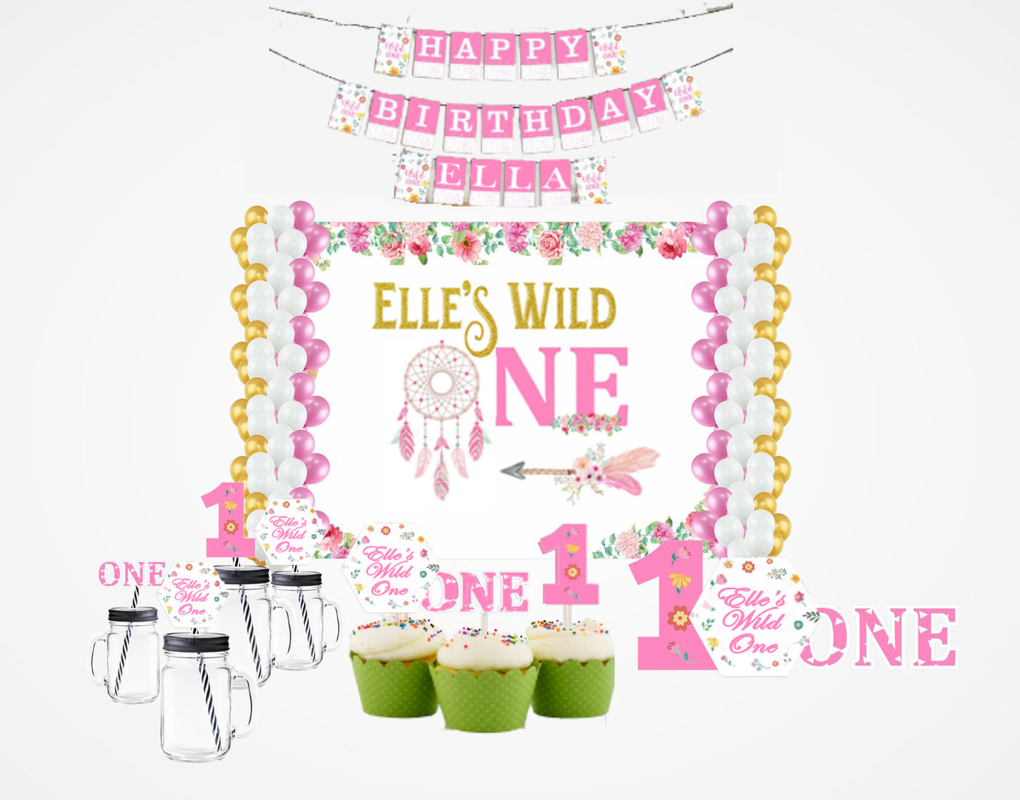 Wild One First Birthday Complete Party Kit