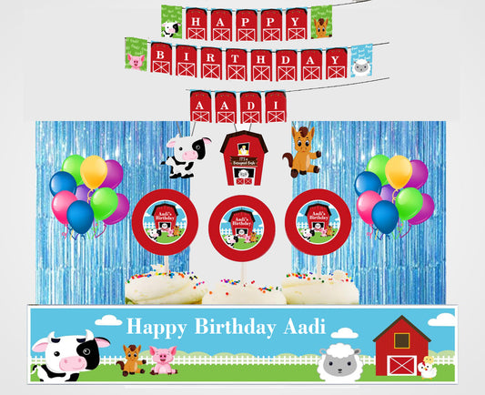 Farm Animal Theme  Decoration Kit