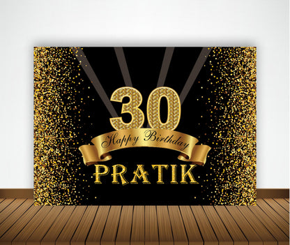 30th Birthday Party Backdrop 