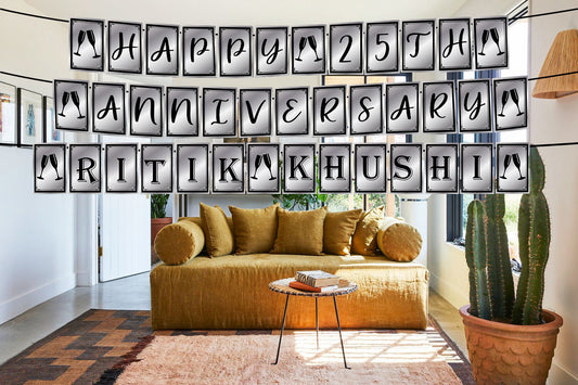 25th Anniversary Party Banner for Decoration