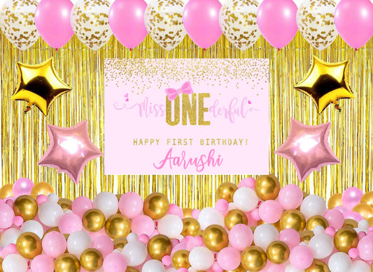 One is Fun  First Birthday Party Decorations Complete Set